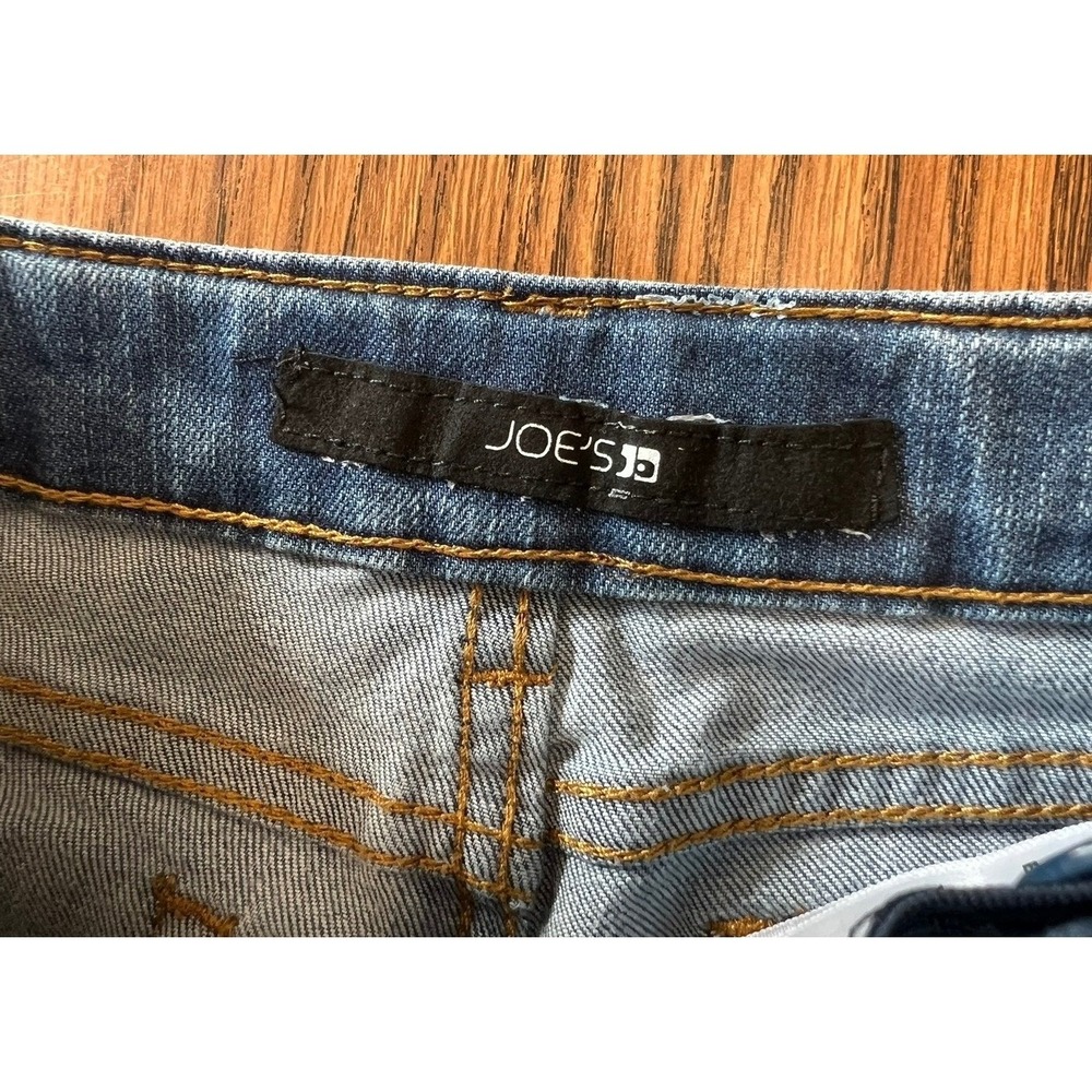 Joes Jeans Girls‎ Size 7 Blue Denim Frayed Side Stripe Slim Jeans *see note* - Picture 2 of 16